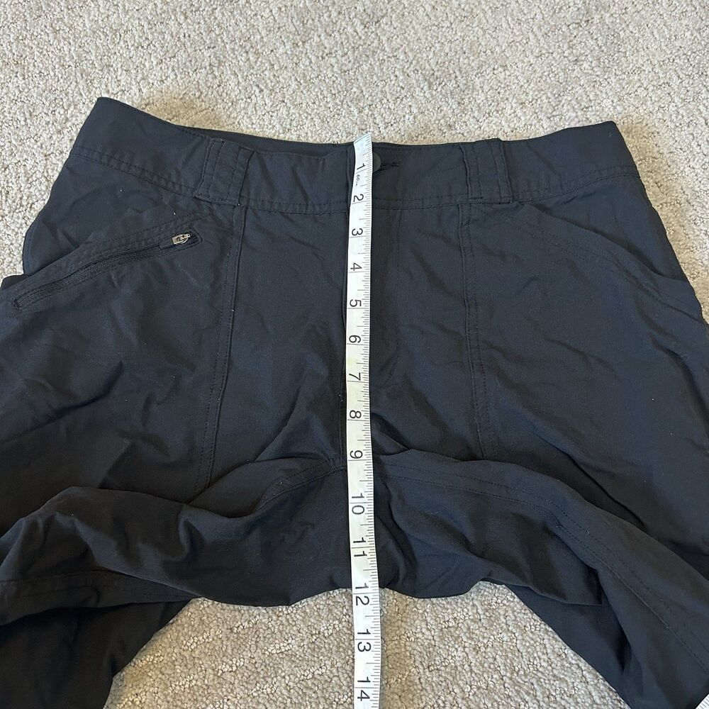 REI Pants Women's 8 Black Nylon UPF 50 Hiking Outdoor Gorpcore Ankle Zip Fishing - Picture 11 of 13